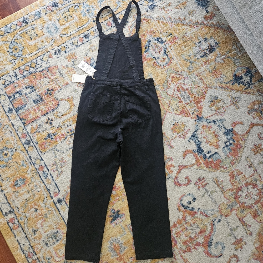 NWT Unpublished Millie Straight Leg Black Overalls - Picture 6 of 11